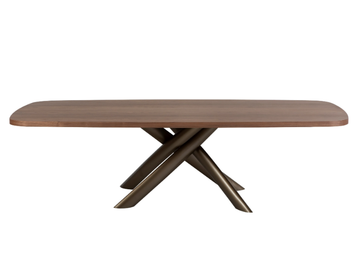 STYLE - Rectangular walnut table by Tonin Casa
