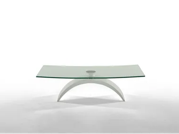 TUDOR - Low rectangular glass coffee table by Tonin Casa