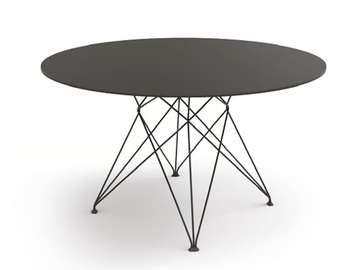 ARCOS - Round linoleum dining table by Tonon