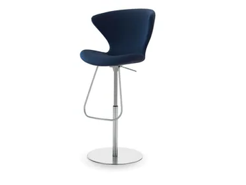 CONCEPT UPHOLSTERED - Upholstered high fabric stool by Tonon