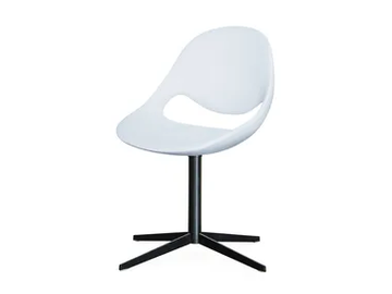 LITTLE MOON SOFT TOUCH - With 4-spoke base polyurethane chair by Tonon