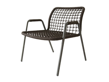 SAILOR - Stackable nautical rope armchair by Tonon