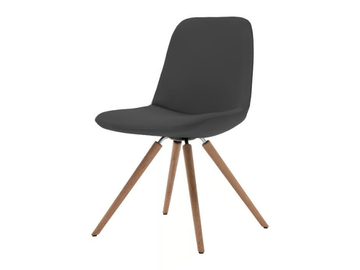 STEP UPHOLSTERED - Upholstered chair with wooden legs by Tonon