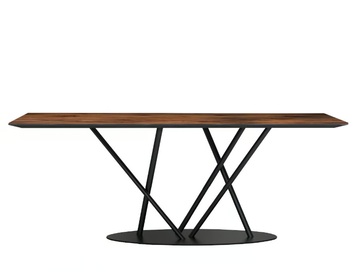 TUBE - Rectangular wooden dining table by Tonon