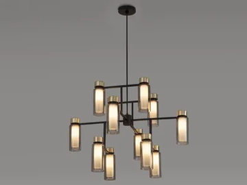 OSMAN - Painted metal chandelier by Tooy