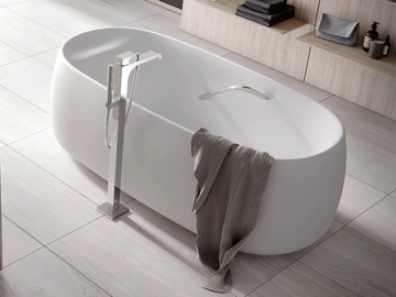 FLOATING - Oval freestanding bathtub by TOTO