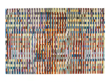 CINETIC - Rectangular wool rug with optical pattern by Toulemonde Bochart