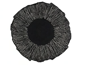 EYE FLOWER - Handmade round wool rug by Toulemonde Bochart