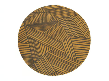 INTRECCIO - Round wool rug with geometric shapes by Toulemonde Bochart