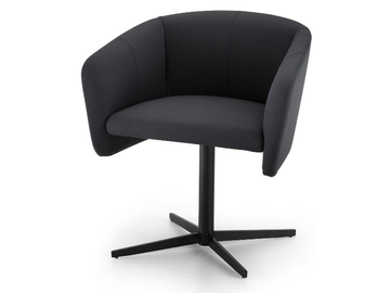 BALÙ CROSS - Swivel with 4-spoke base chair with armrests by TrabA'
