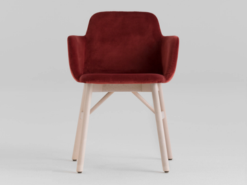 BARDOT LE - Fabric chair with armrests by TrabA'