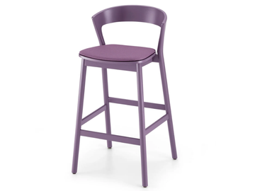 EDITH - Barstool with integrated cushion by TrabA'