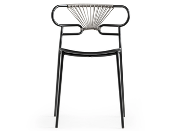 GENOA CROSS - Stackable metal and polyurethane chair by TrabA'