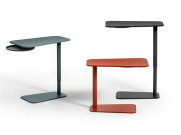 JENS - Rectangular metal side table with tray by TrabA'