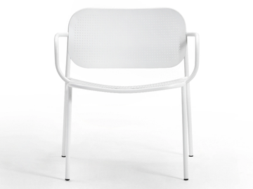METIS DOT - Metal easy chair with armrests by TrabA'