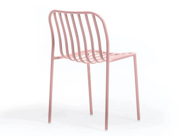 METIS LINE - Stackable metal chair open back by TrabA'