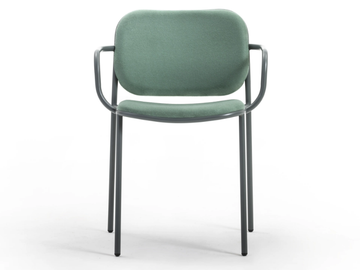 METIS PAD - Upholstered fabric chair with armrests by TrabA'