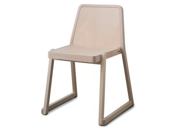 ROXANNE - Sled base wooden chair by TrabA'