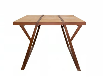 EQUILIBRI - Square corten and wood table by TrackDesign