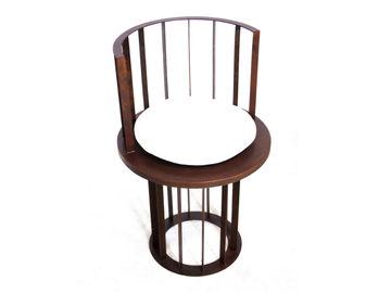 KANDINSKIJ 1923 - High Corten™ stool with integrated cushion by TrackDesign