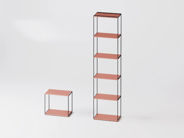 SISTEMA - Modular steel bookcase by TrackDesign