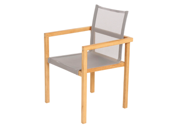 NOAH - Stackable teak garden chair by Traditional Teak