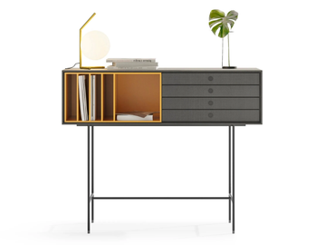 AURA 71 - Solid wood console table with drawers by TREKU