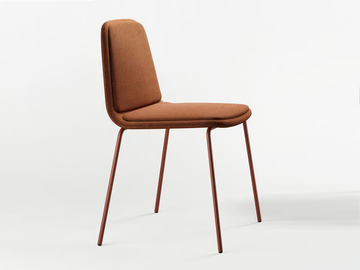 BISELL METAL - Upholstered fabric chair by TREKU
