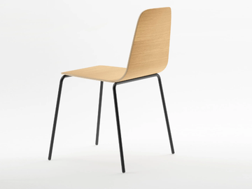 BISELL METAL - Wooden chair by TREKU