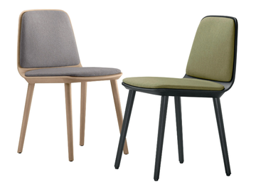 BISELL - Wooden chair with 2 pads by TREKU