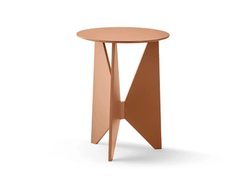 HIRU - Round wood veneer coffee table by TREKU