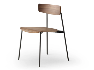 KOL - Walnut chair open back by TREKU