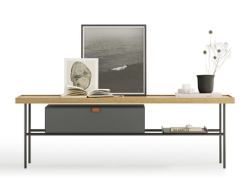 KUTXA - Wooden and metal sideboard with drawers by TREKU