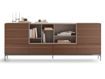 LAUKI 134 - Walnut sideboard with doors by TREKU