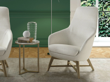 KATY TOP - Fabric armchair with armrests by Tremolada