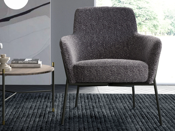 LEXY - Fabric armchair with armrests by Tremolada