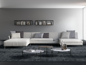 LIAM - Modular sectional velvet sofa by Tremolada