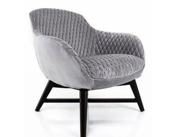 MILEY - Fabric armchair with armrests by Tremolada