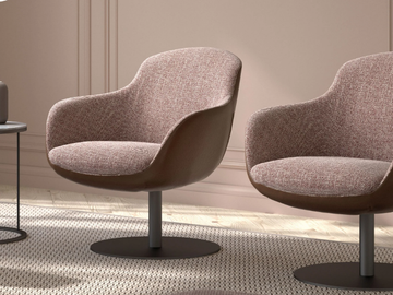 MILEY - Fabric easy chair with armrests by Tremolada