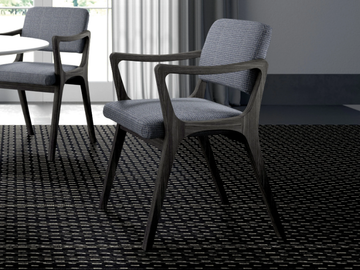 NELLY - Upholstered fabric chair with armrests by Tremolada