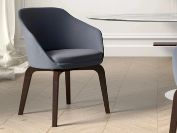 NICKY - Fabric easy chair with armrests by Tremolada