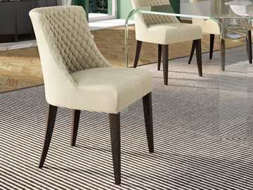 RITA - Upholstered fabric chair by Tremolada