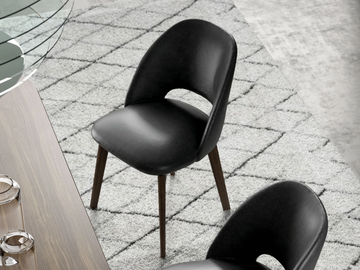 VIVIAN - Upholstered leather chair by Tremolada