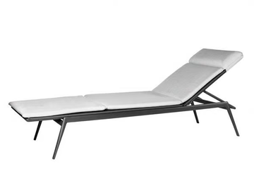 BRANCH - Recliner aluminium lounger by TRIBÙ