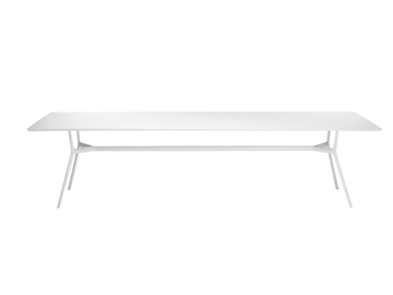 BRANCH - Rectangular powder coated aluminium garden table by TRIBÙ