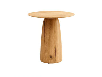 DUNES - Round teak garden side table by TRIBÙ