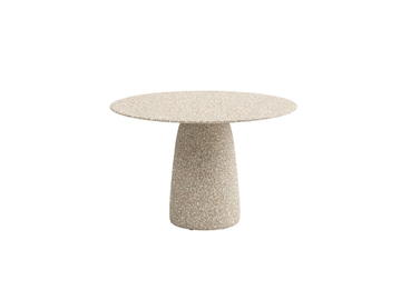DUNES - Round terrazzo garden side table by TRIBÙ