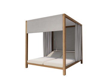 PURE - Canopy teak garden bed by TRIBÙ
