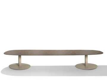 T-TABLE - Low ceramic garden side table by TRIBÙ