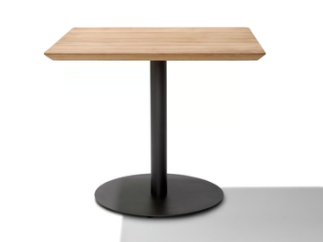 T-TABLE - Square teak garden table by TRIBÙ